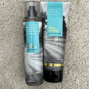 Bath and body works Misty Morning body care set NEW & UNUSED